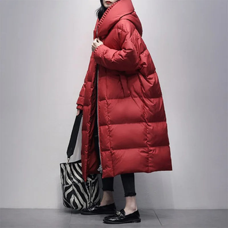 Alayá Daunenjacke | Trendy lange Winterdaunenjacke für Damen