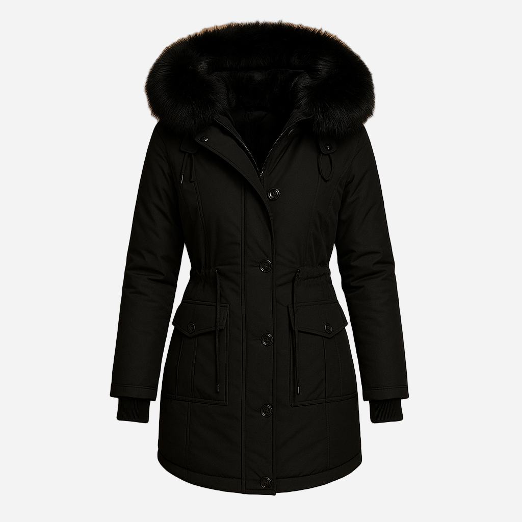 Winterjacke für Damen - Wasserdicht & Pelzkragen für den Winter
