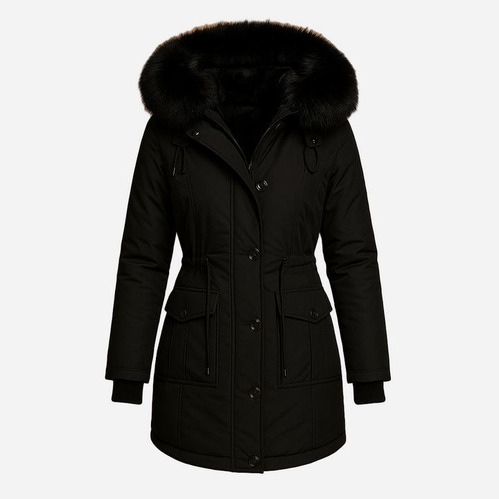 Winterjacke für Damen - Wasserdicht & Pelzkragen für den Winter