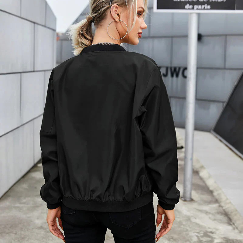 Bomberjacke für Damen - Lässige Übergangsjacke mit Reißverschluss