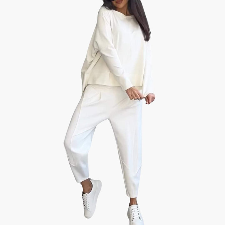 Lucia Twin Set - Bequemes Zweiteiliges Set mit Rundhalsausschnitt
