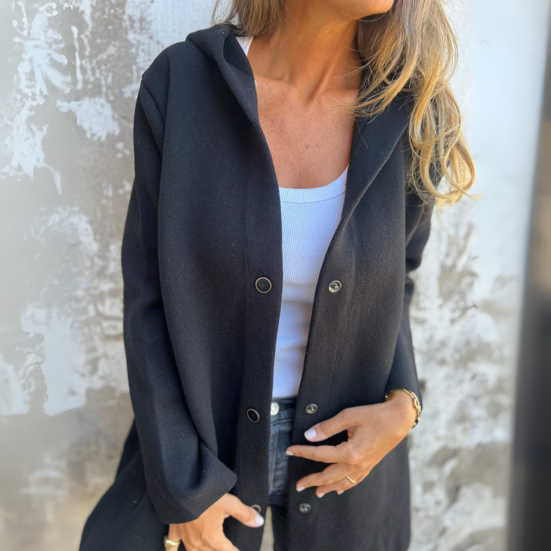 Petit Blue Strickjacke mit Knöpfen für Damen