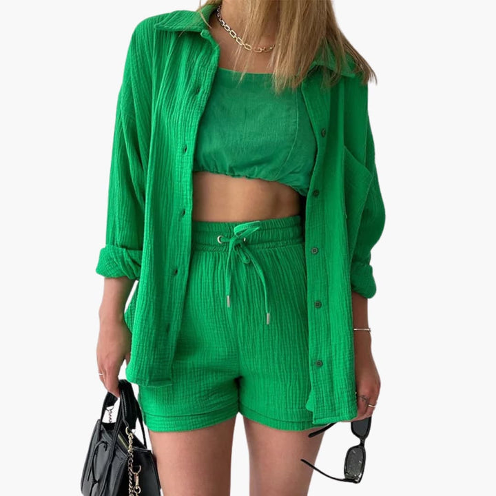 Musselin Zweiteiler - Luftiges Co-ord Set für Sommer