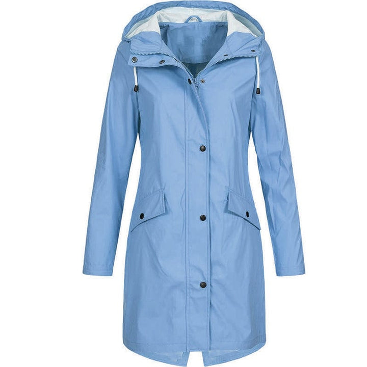 Regenjacke für den Herbst -  Wasserfeste Windbreaker mit Kapuze für Damen