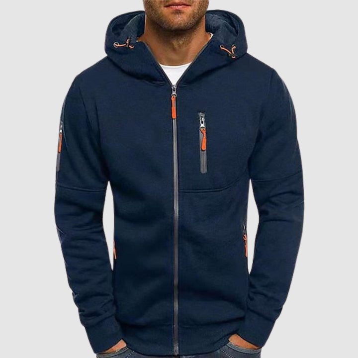 Zip-Up Jacke mit Kapuze