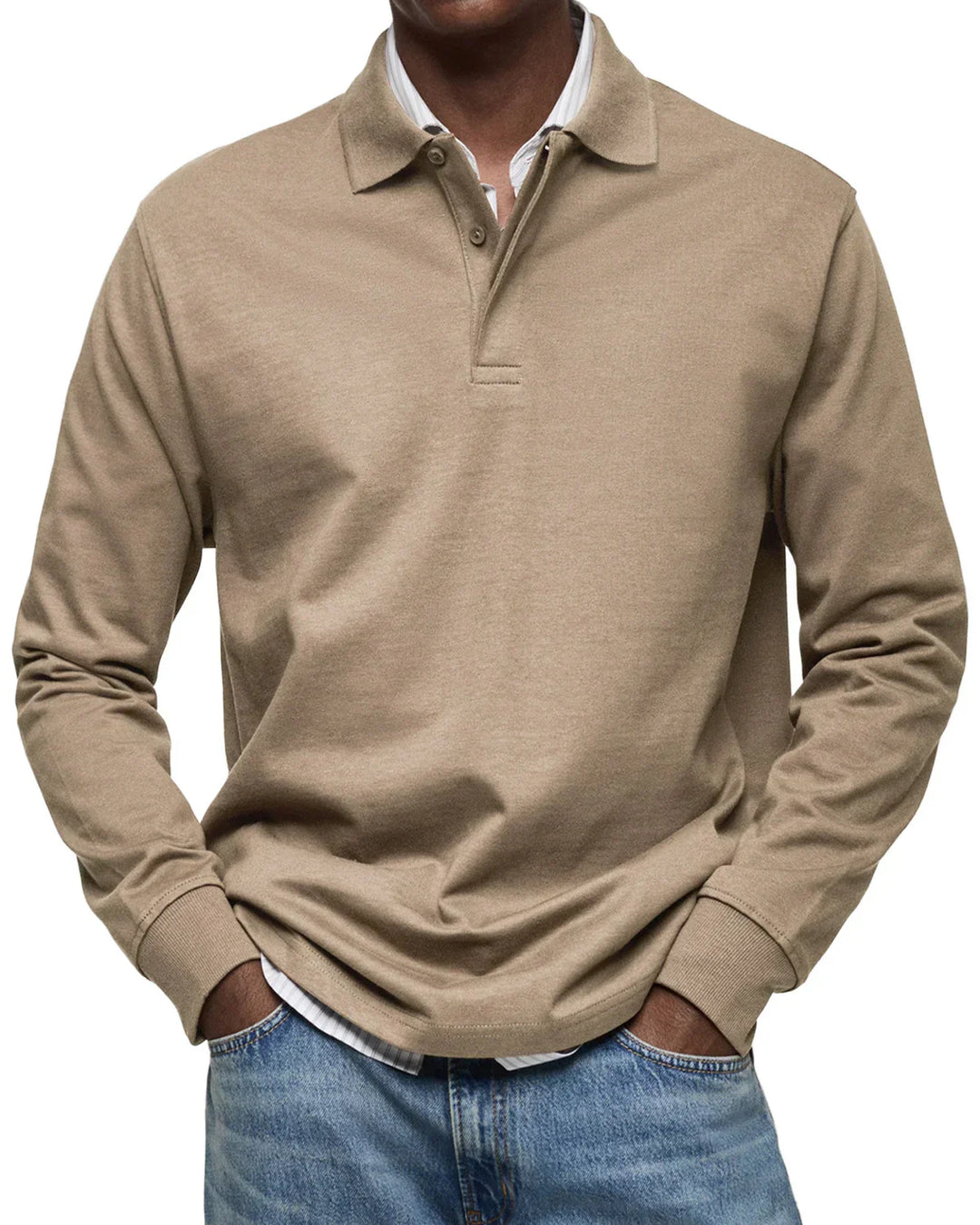 Gents Poloshirt | Klassische Herren Baumwolle Polo Mit Langarm