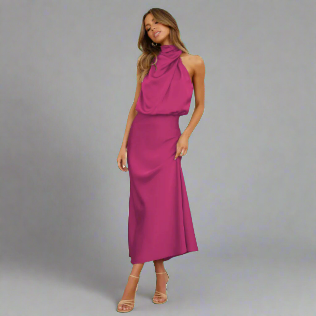 Luna Cocktailkleid | Elegantes Hochzeitsgast Kleid aus hochwertigem Stoff