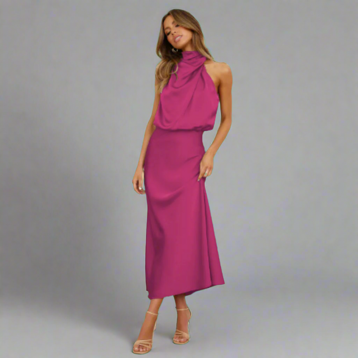 Luna Cocktailkleid | Elegantes Hochzeitsgast Kleid aus hochwertigem Stoff