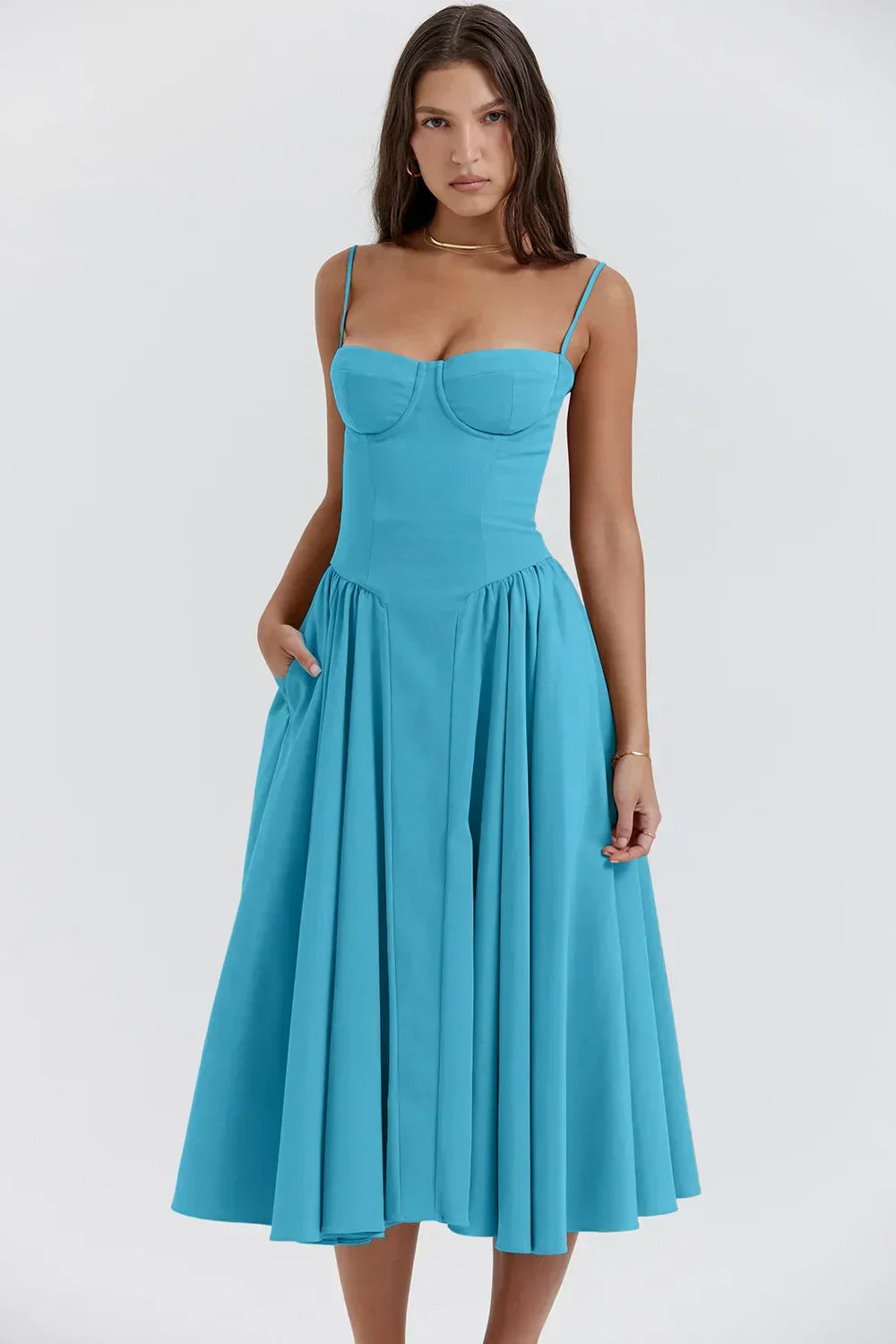Abendkleid für Damen - Elegantes Corsagenkleid für Hochzeiten und Partys