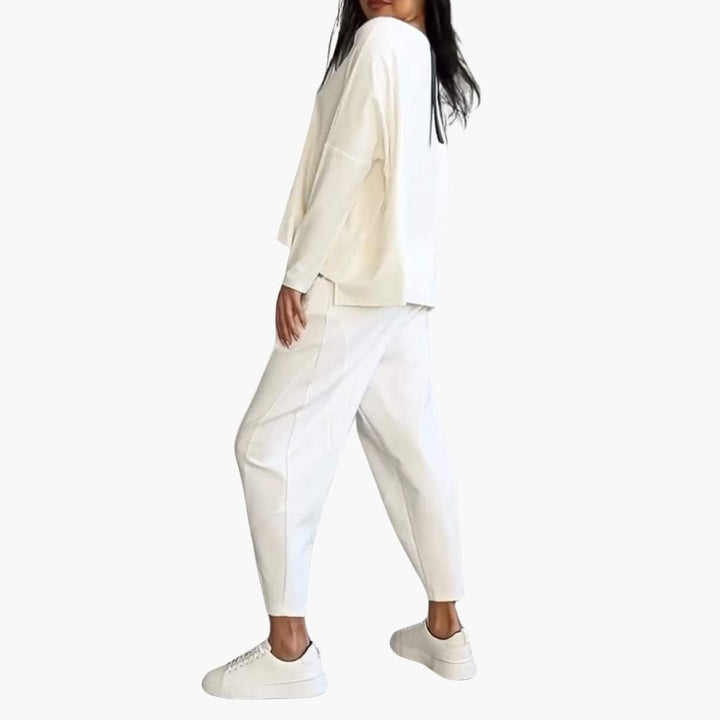 Lucia Twin Set - Bequemes Zweiteiliges Set mit Rundhalsausschnitt