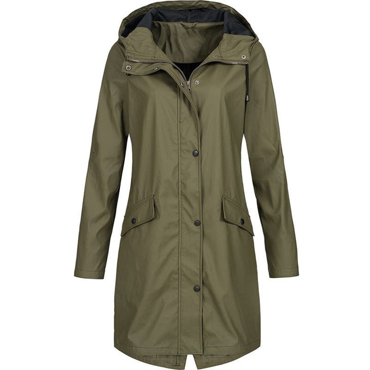 Regenjacke für den Herbst -  Wasserfeste Windbreaker mit Kapuze für Damen