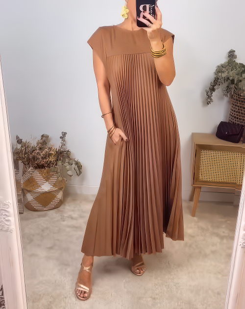 Sommerkleid für Damen - Elegantes Maxikleid mit Plissee