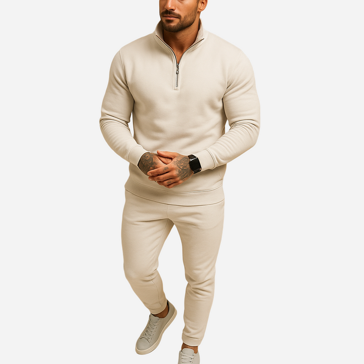 Jogginganzug für Herren - Halb-Zip Pullover & Hose für den Winter