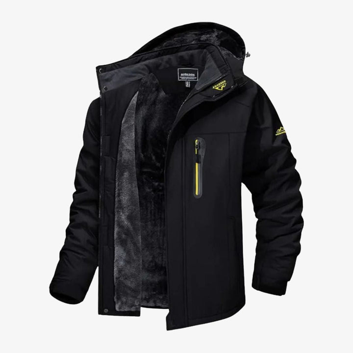 Herren Skijacke, warm gefüttert mit Fleece – Wasserdichte & winddichte Wintersportjacke