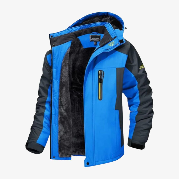 Herren Skijacke, warm gefüttert mit Fleece – Wasserdichte & winddichte Wintersportjacke