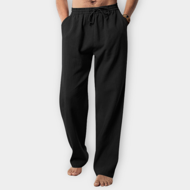 Sommerhose für Herren - Lockere Leinen-optik Hose für den Sommer
