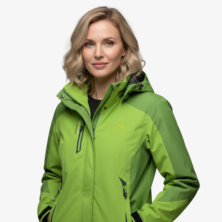 Atmungsaktive Regenjacke für Damen – Wasserdichte & winddichte Outdoorjacke mit Kapuze