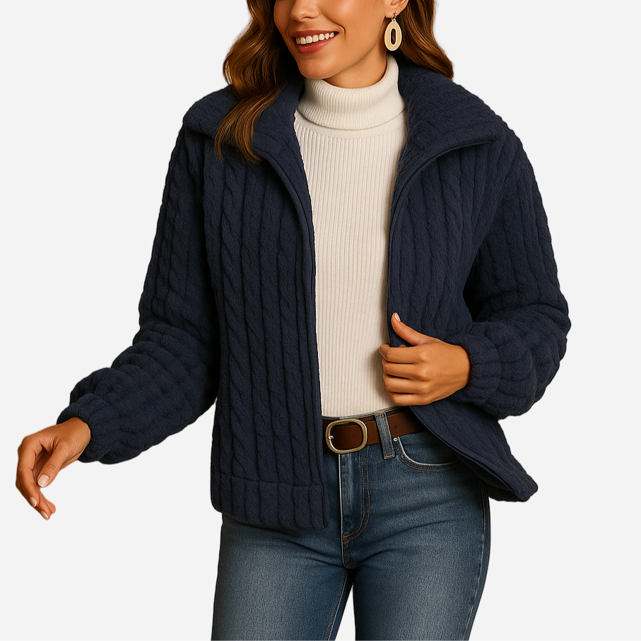 Fleece Weste für Damen - Lang, Stehkragen & Gemütlich für den Winter
