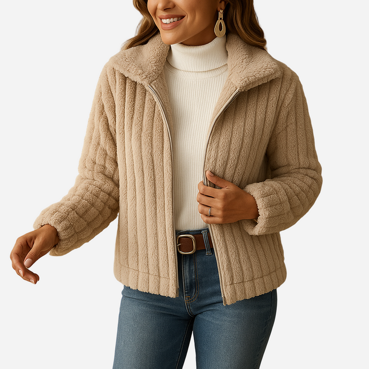 Fleece Weste für Damen - Lang, Stehkragen & Gemütlich für den Winter