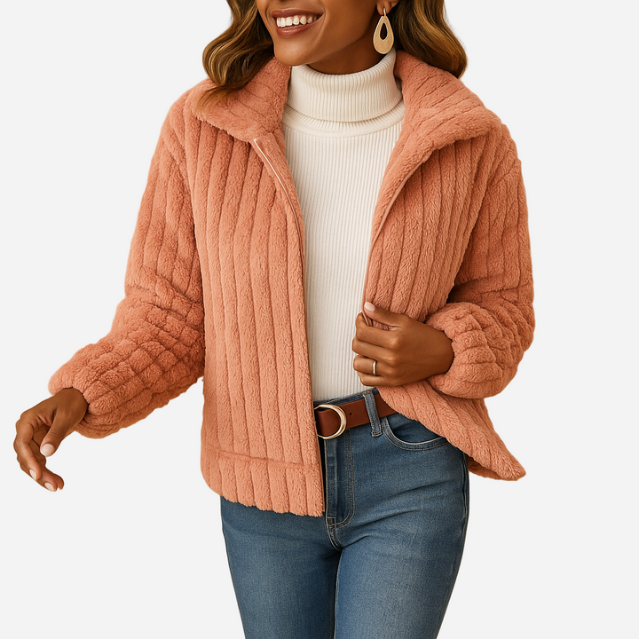 Fleece Weste für Damen - Lang, Stehkragen & Gemütlich für den Winter