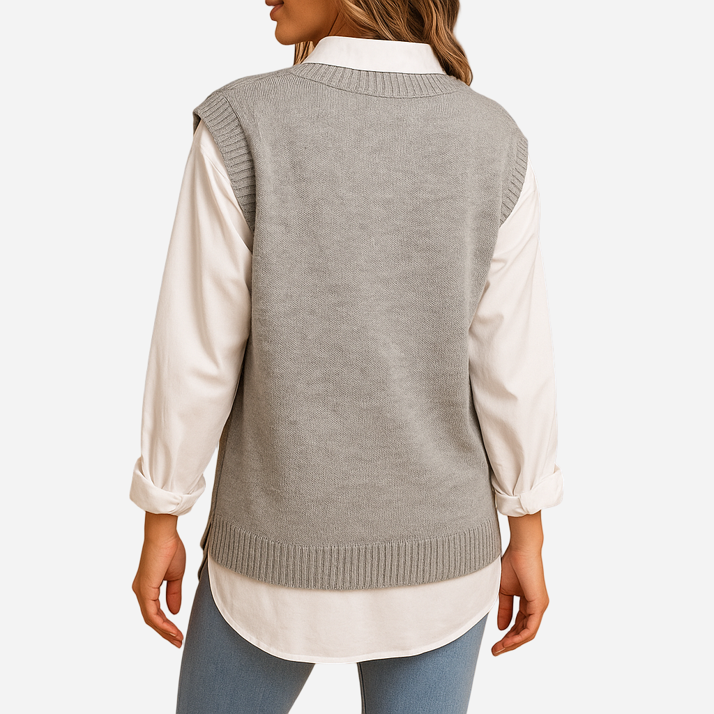 Pullunder für Damen - Ärmellos & V-Ausschnitt für den Winter