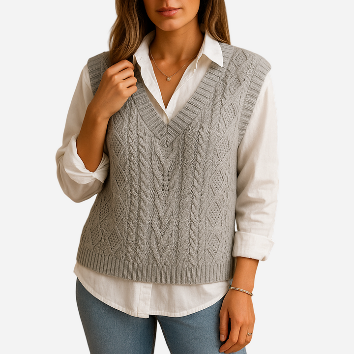 Pullunder für Damen - Ärmellos & V-Ausschnitt für den Winter