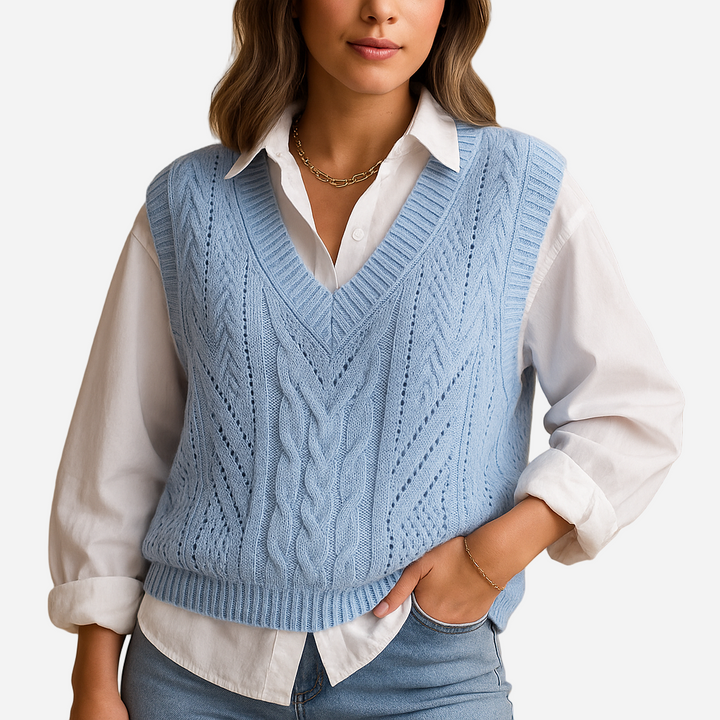 Pullunder für Damen - Ärmellos & V-Ausschnitt für den Winter