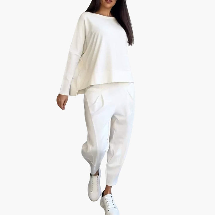 Lucia Twin Set - Bequemes Zweiteiliges Set mit Rundhalsausschnitt