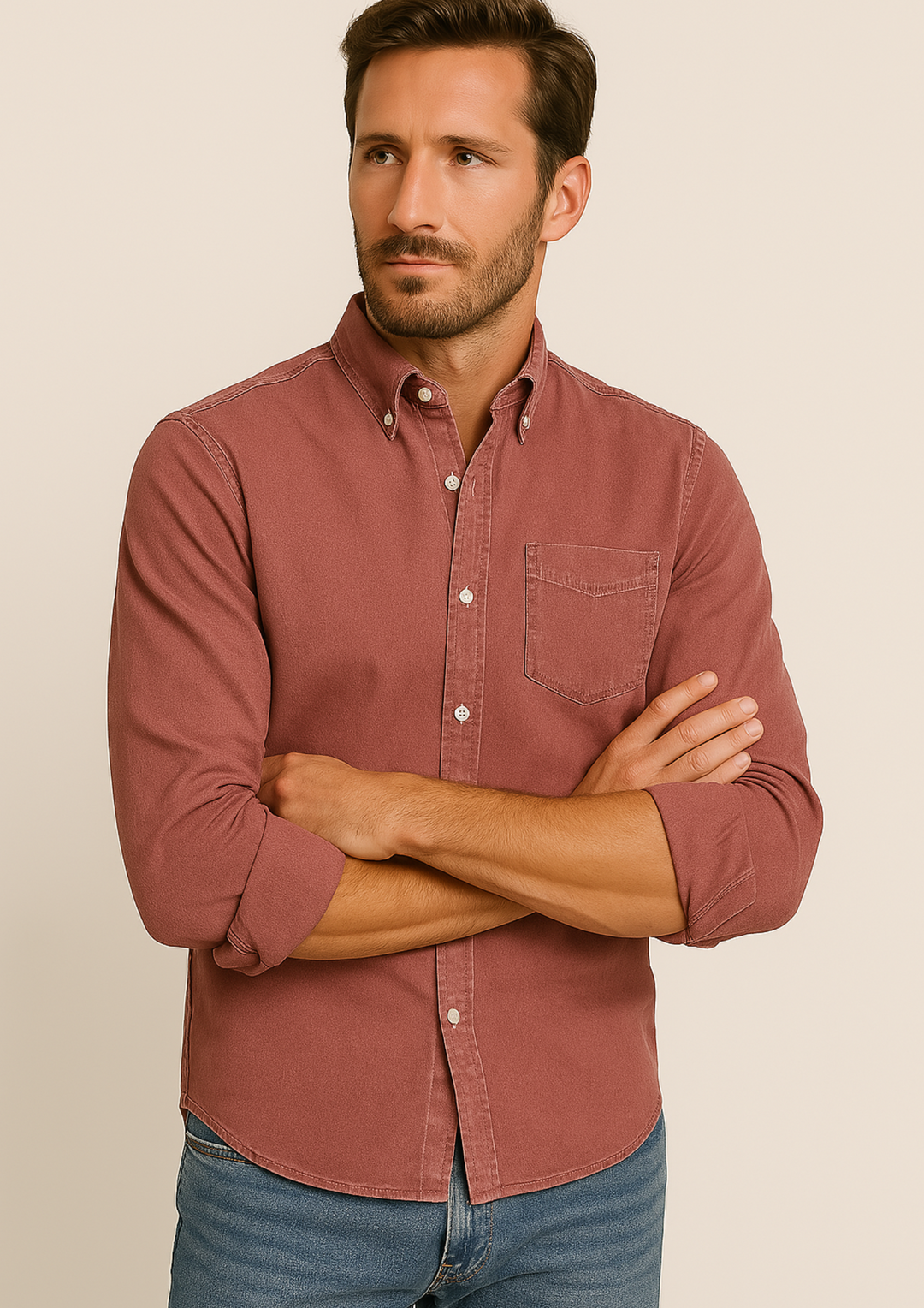Gents Oxford-Hemd | Luftiges Button-Down Freizeithemd für Herren