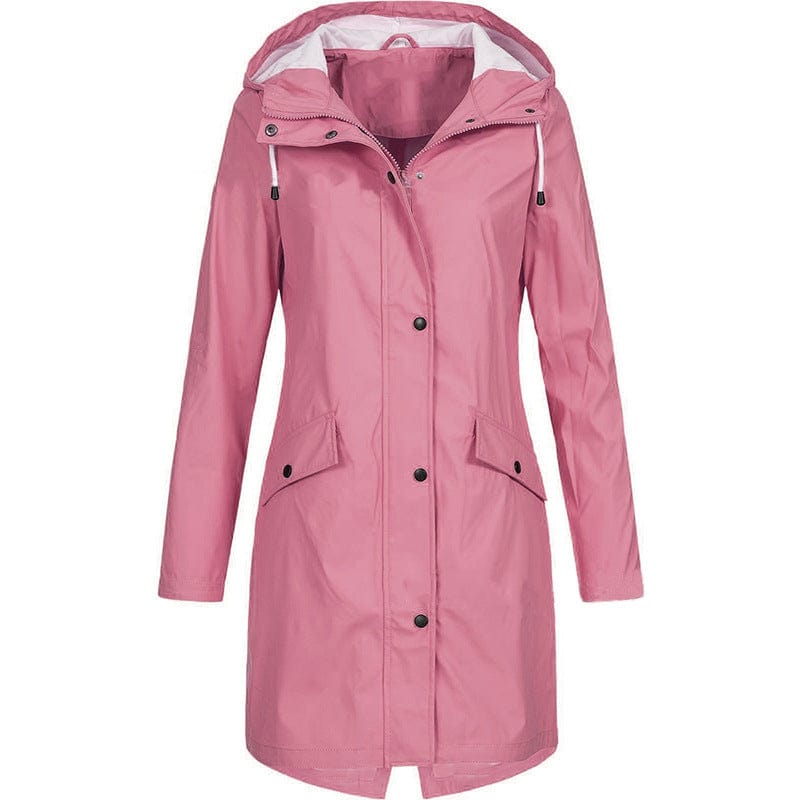 Regenjacke für den Herbst -  Wasserfeste Windbreaker mit Kapuze für Damen