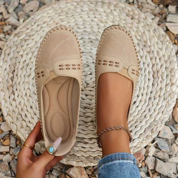 Mokassins für Damen - Bequeme Halbschuhe mit Lochmuster