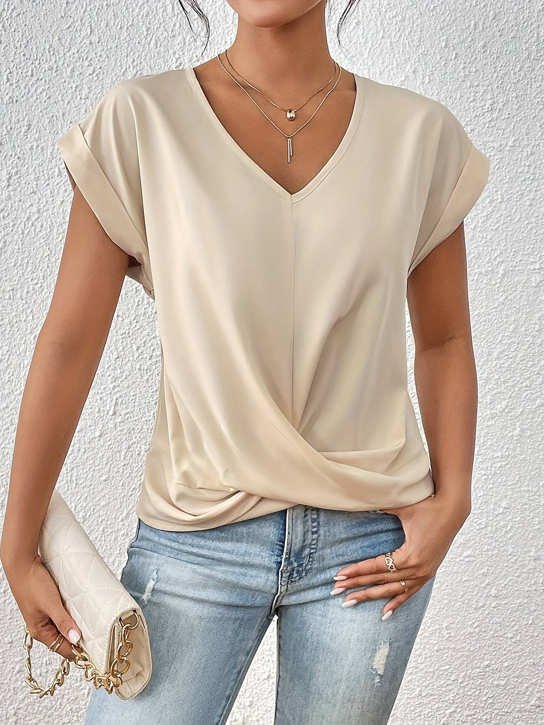 Olivia Top | Stilvolles Kurzarm Oberteil Für Damen