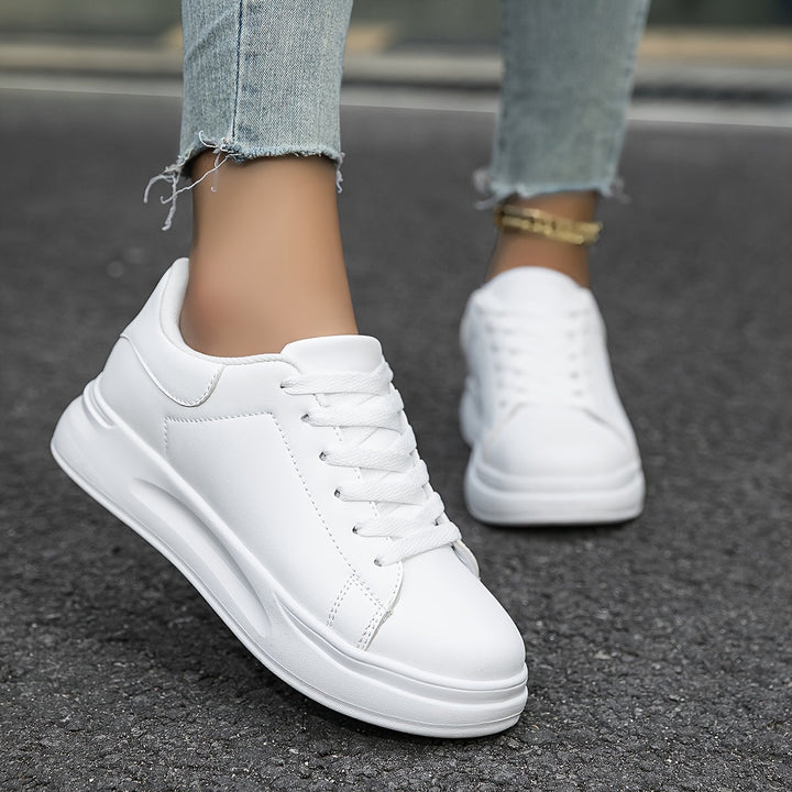Deichma Sneaker - Bequeme weiße Ledersneaker für Damen