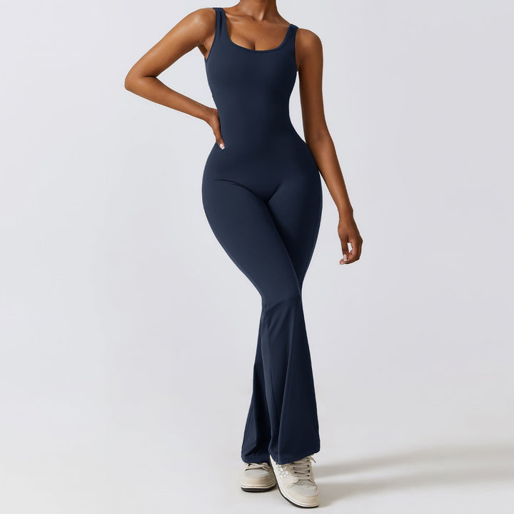 Loscano Jumpsuit | Figurbetonter Damen Overall mit Flare-Beinen