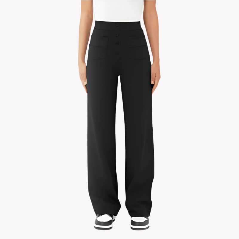 ComfyFit Hose - Bequeme Stretch Stoffhose mit Bauch-weg Effekt