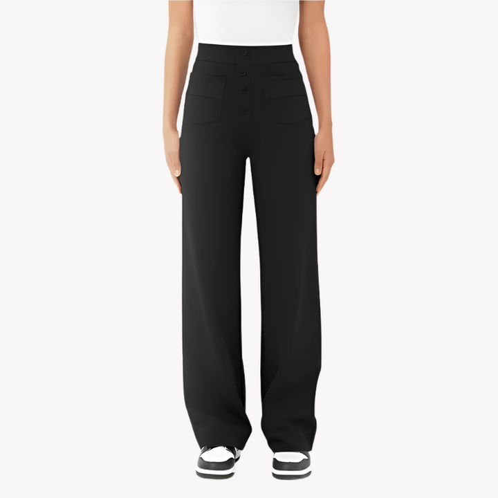 ComfyFit Hose - Bequeme Stretch Stoffhose mit Bauch-weg Effekt