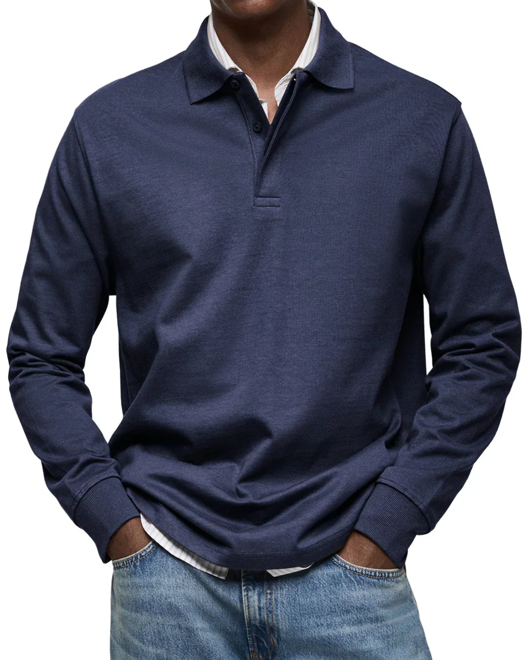 Gents Poloshirt | Klassische Herren Baumwolle Polo Mit Langarm