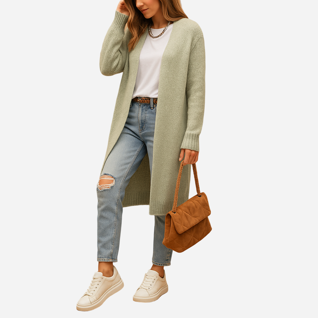 Strickjacke für Damen - Klassisch & Lang für den Winter