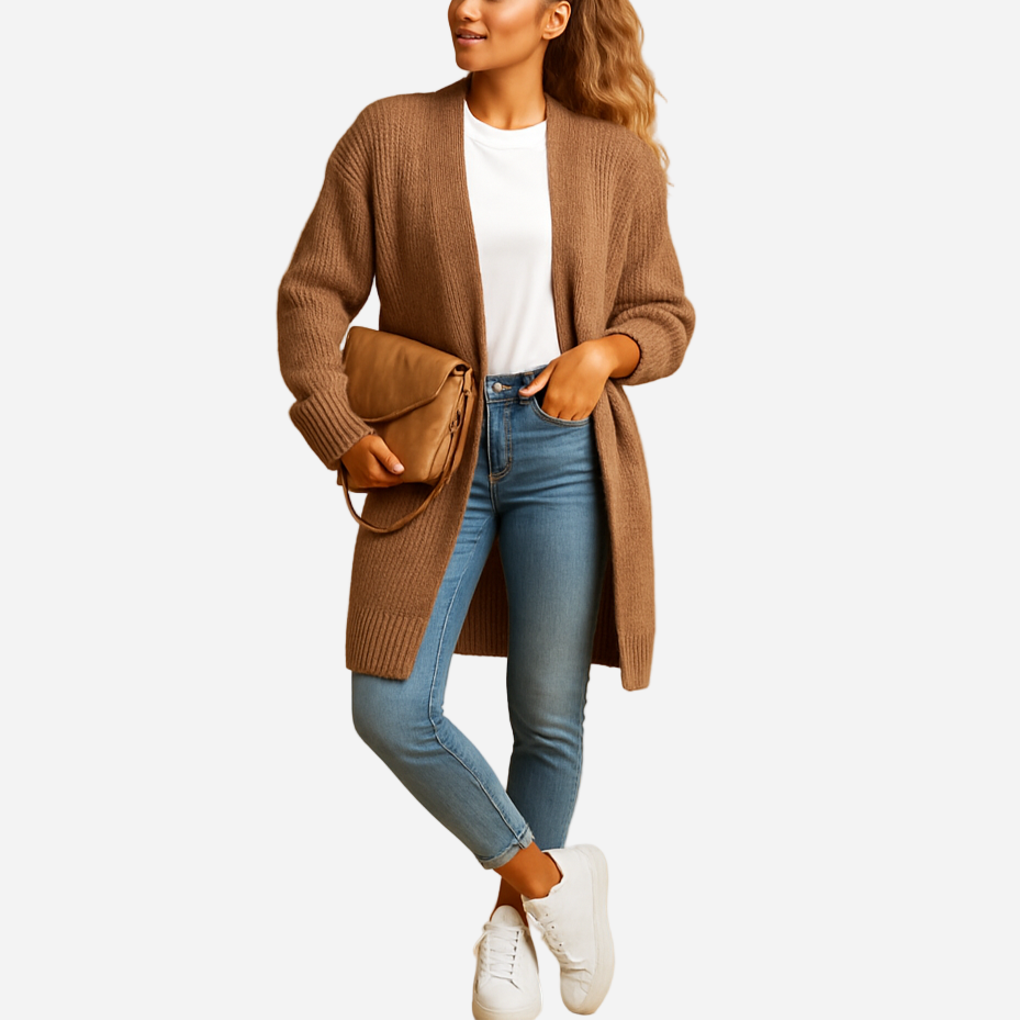 Strickjacke für Damen - Klassisch & Lang für den Winter