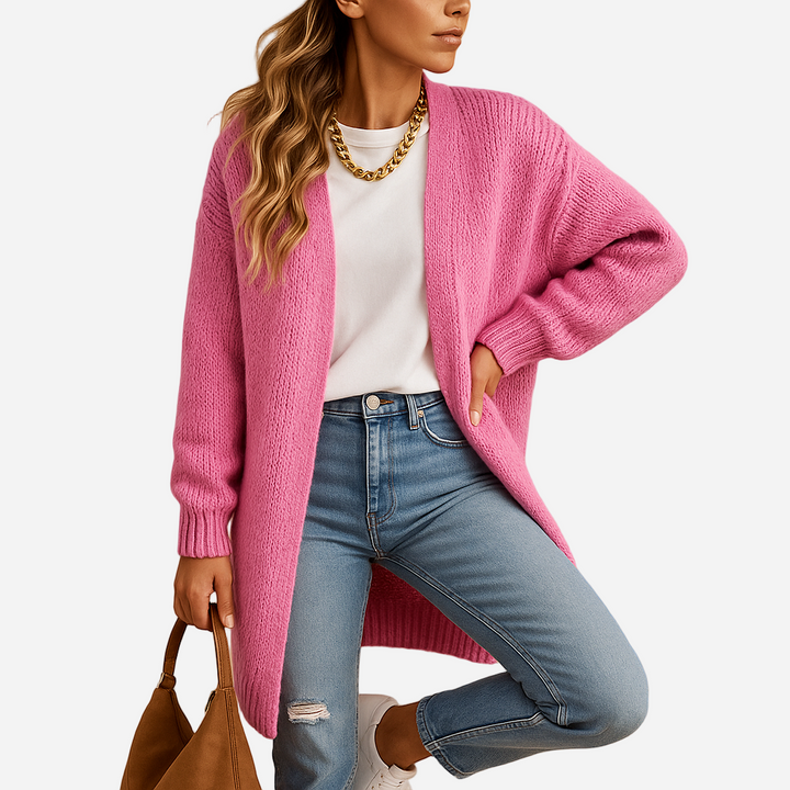 Strickjacke für Damen - Klassisch & Lang für den Winter