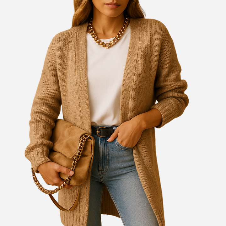 Strickjacke für Damen - Klassisch & Lang für den Winter