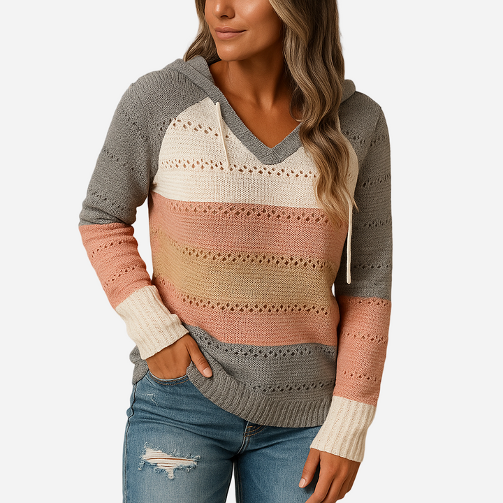 Strickpullover für Damen - V-Ausschnitt & Atmungsaktiv für den Winter