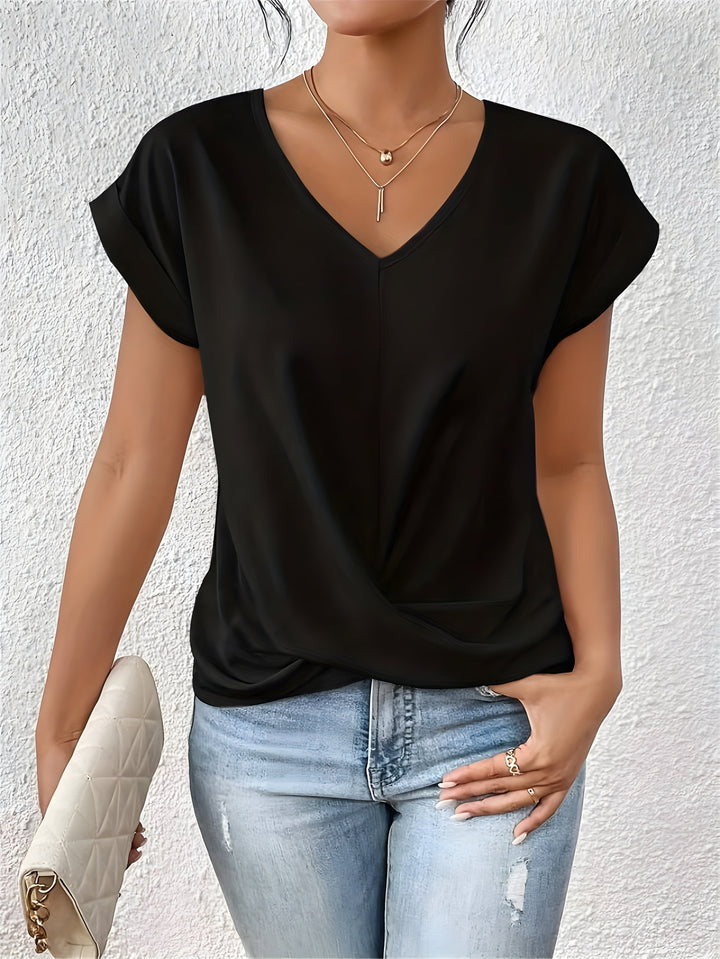 Olivia Top | Stilvolles Kurzarm Oberteil Für Damen