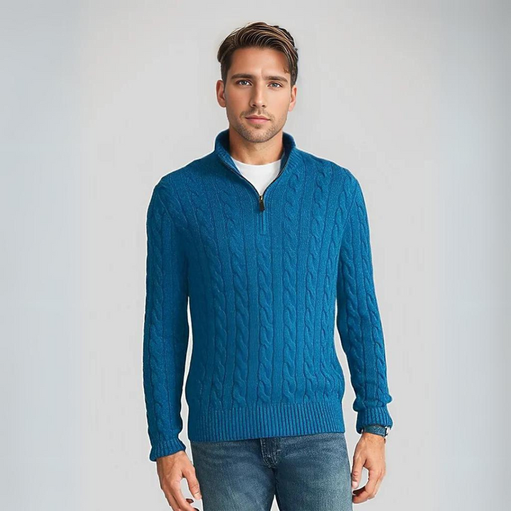Gents Troyer | Stilvoller Zip Strickpullover