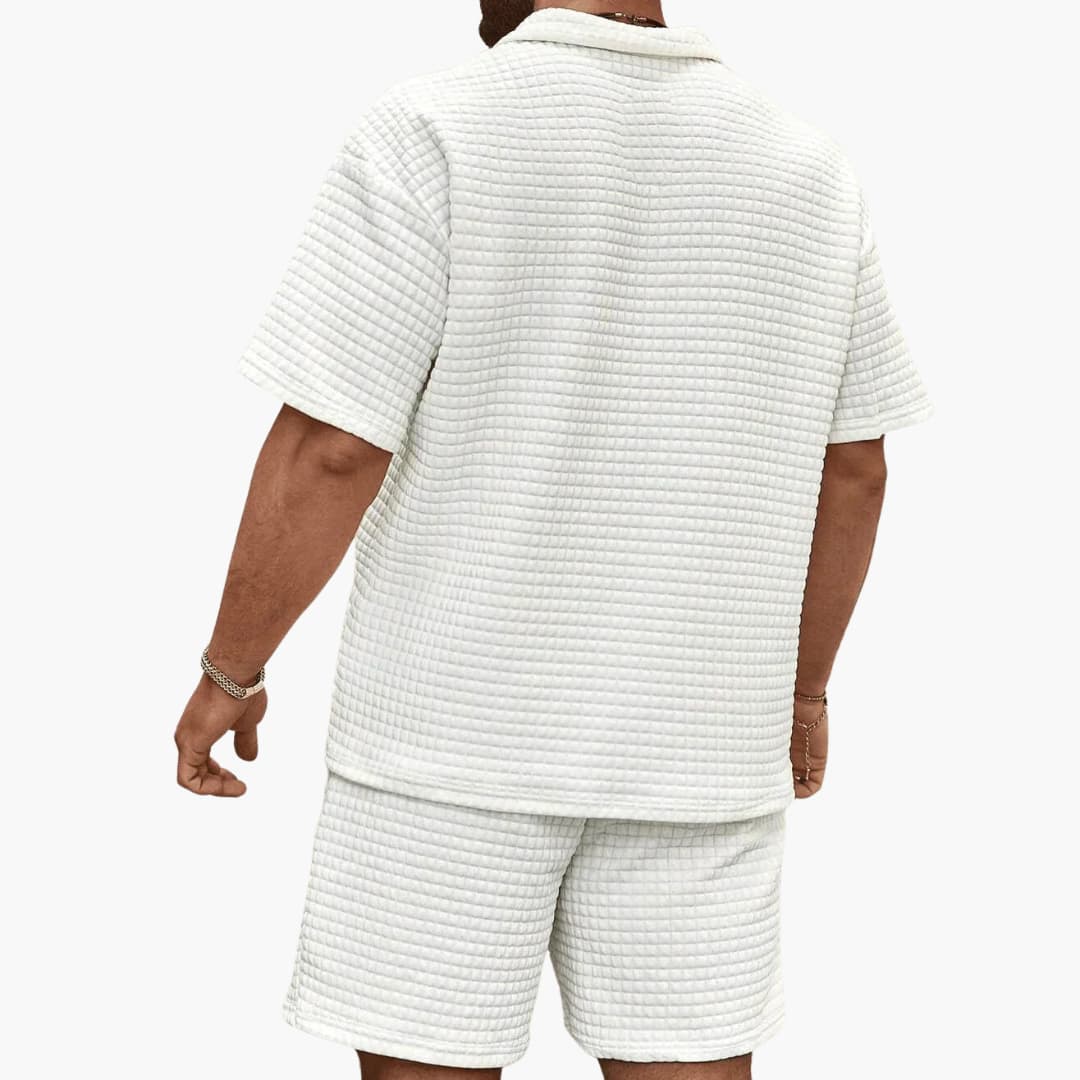 Sommer Set für Herren - Stylische Zweiteiler mit Poloshirt und Sweat Shorts