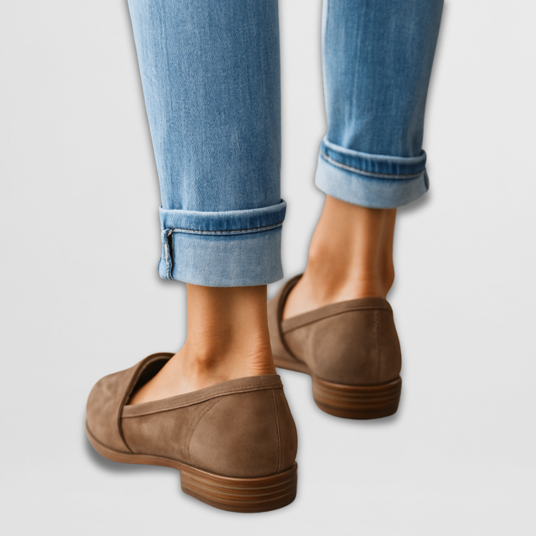 Mokassins für Damen - Elegante Halbschuhe aus Wildleder