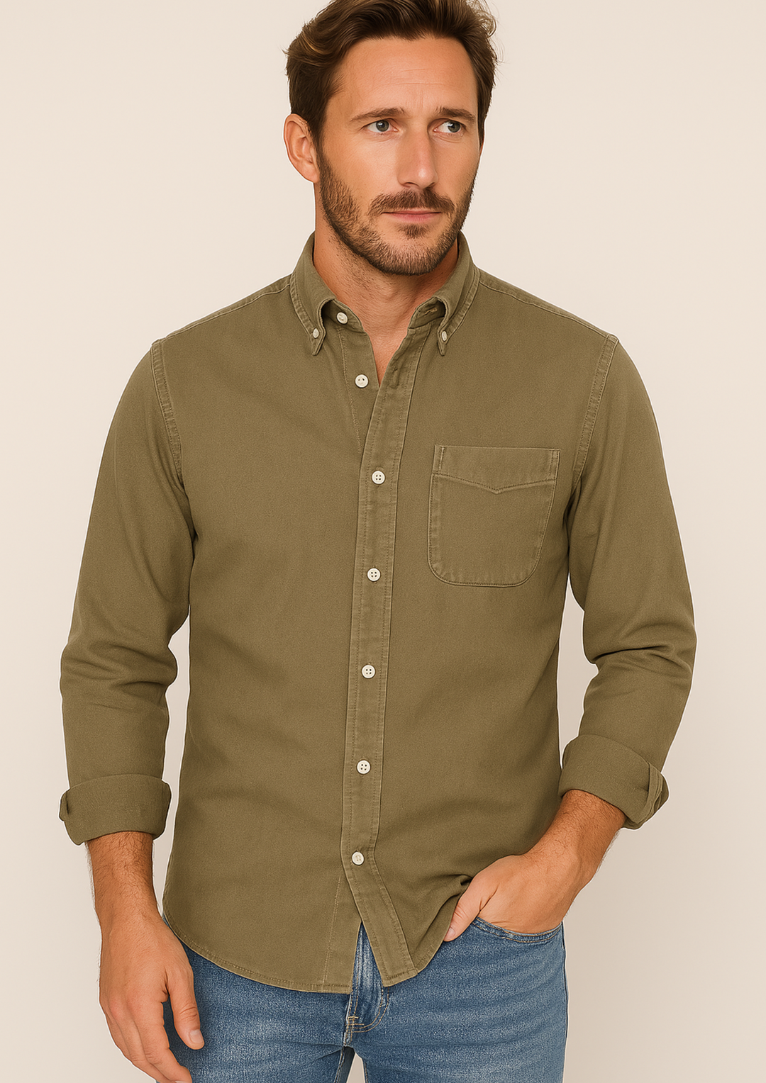 Gents Oxford-Hemd | Luftiges Button-Down Freizeithemd für Herren