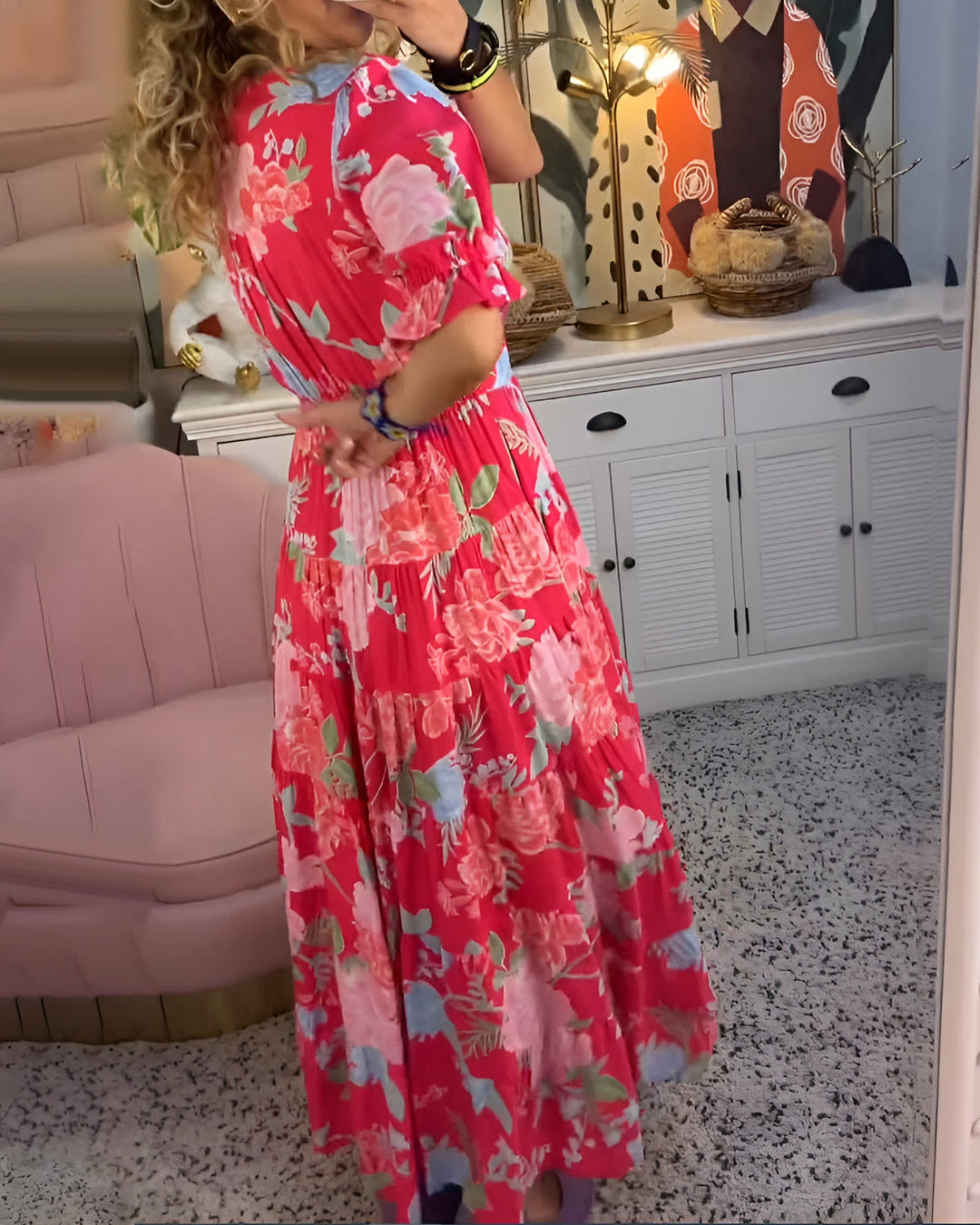 Sommerkleid - Luftiges Maxikleid mit Blumendruck