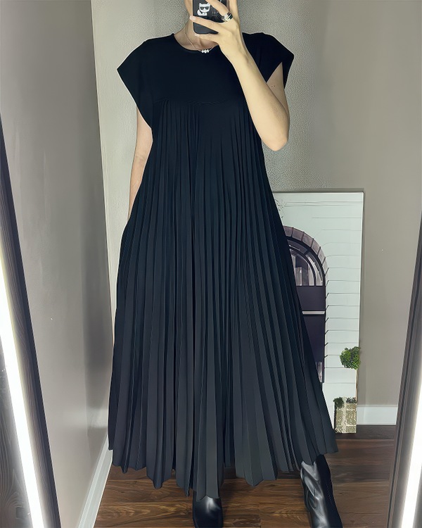 Sommerkleid für Damen - Elegantes Maxikleid mit Plissee