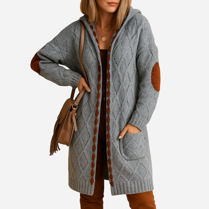 Strickjacke für Damen - Leicht & Kapuze für den Winter